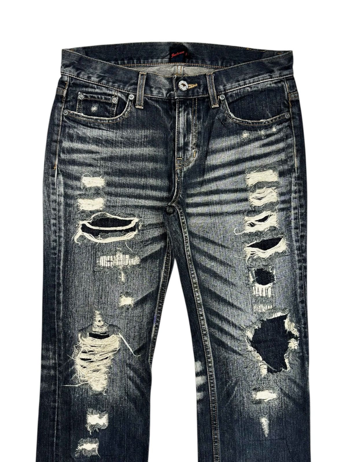 JACKROSE Archive Jackrose - Crash Denim Pants Size US 29 - 3 Thumbnail