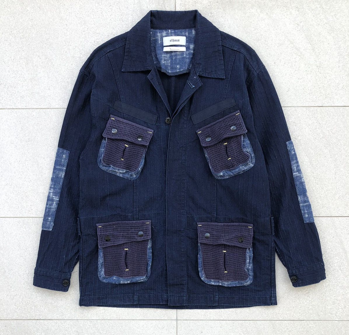 Elhaus Japanese Elhaus Coverall Kendogi Indigo Patchwork Jacket Size US L / EU 52-54 / 3 - 2 Thumbnail