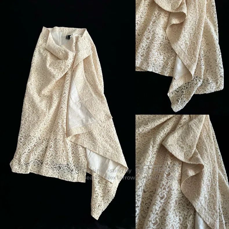 Comme des Garcons Comme Des Garcons size S Half-skirt cream lace one-piece a Size 23" - 7 Thumbnail