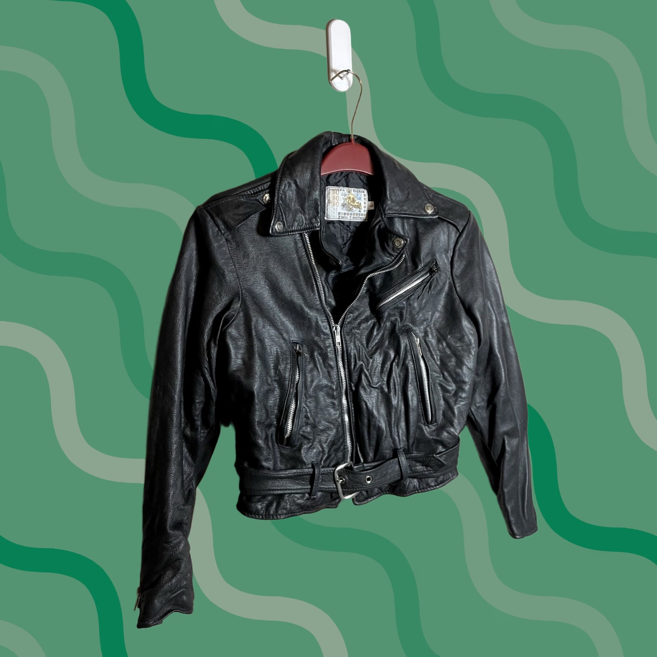 Vintage VINTAGE Gino Leather Jacket Women's L Bomber Jacket Black Leather Long Sleeve Zip Casual Travel Fall Winter Spring Size L / US 10 / IT 46 - 1 Thumbnail