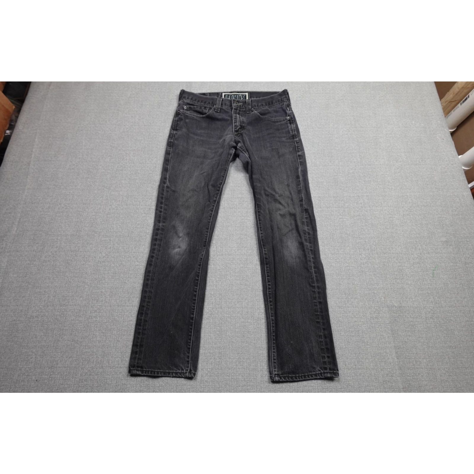 Levi's Levi's 511 Skinny Jeans Mens 33x30 Gray Wash Denim Pants Zip Fly Pocket Trims Leather Back Patch 5-Pocket Size US 33 - 3 Thumbnail