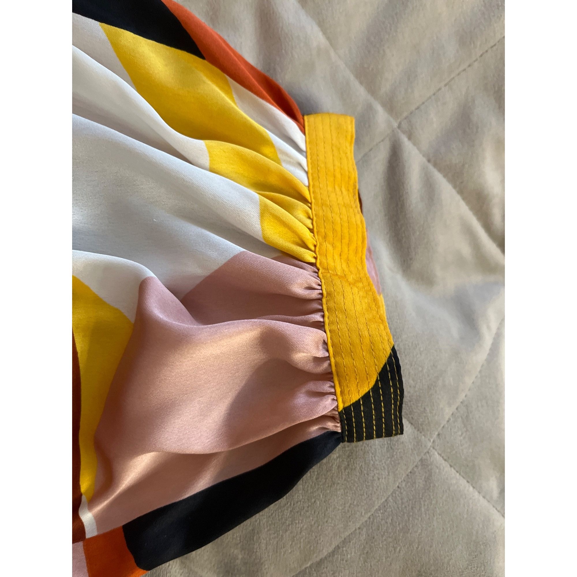 Karl Lagerfeld KARL LAGERFELD size M oversize multicolor blouse in excelle Size M / US 6-8 / IT 42-44 - 12 Thumbnail