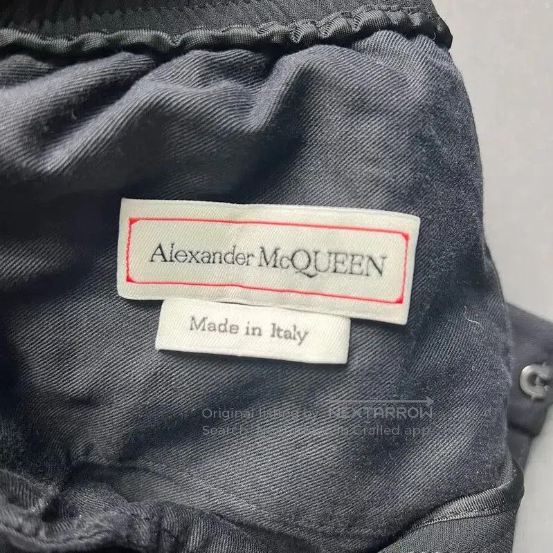Alexander McQueen Alexander McQueen Black Cotton Casual Pants . Size 26" / US 2 / IT 38 - 3 Thumbnail