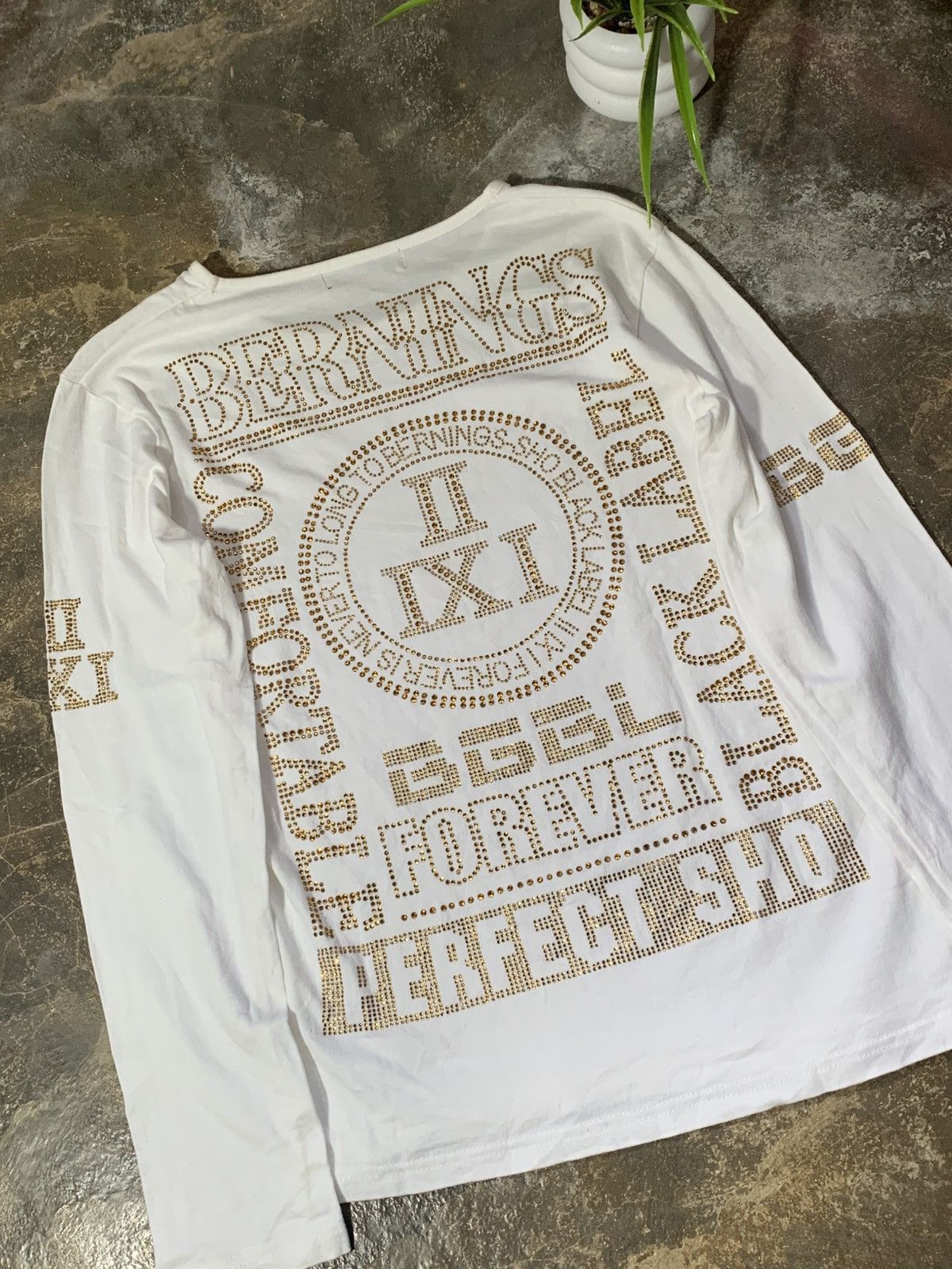 BERNINGS SHO Bernings Sho Gold Studded Long Sleeve Size M / US 6-8 / IT 42-44 - 3 Thumbnail