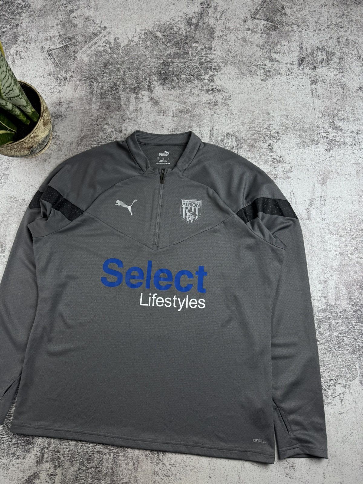 Puma #10 West Bromwich FC Albion Issue LongSleeve Puma Soccer Football Jersey T Shirt Size US XL / EU 56 / 4 - 4 Thumbnail