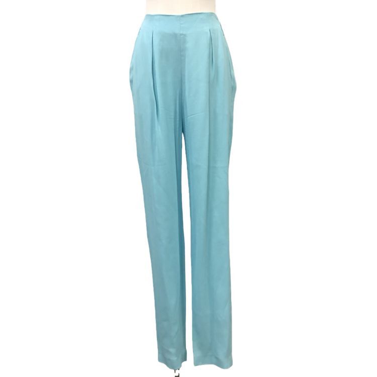 Fendi Fendi Blue Viscose Pants Size 40 Size 27" / US 4 / IT 40 - 1 Thumbnail