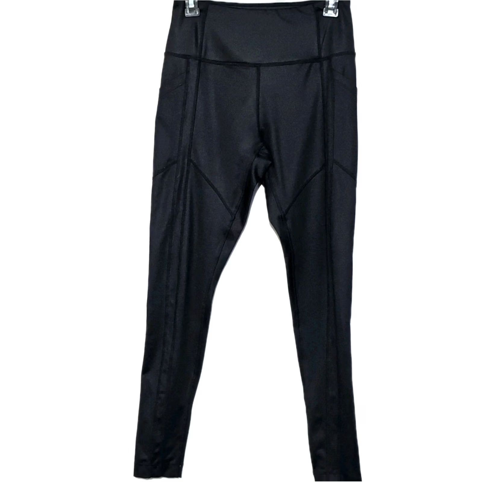 Vintage Mondetta Women Performance Luxury Leggings Hi Rise Yoga Side Pockets Size S Black Ankle Athletic Slim Sexy Athleisure Pockets Stretch Comfortable Size 28" / US 6 / IT 42 - 2 Thumbnail