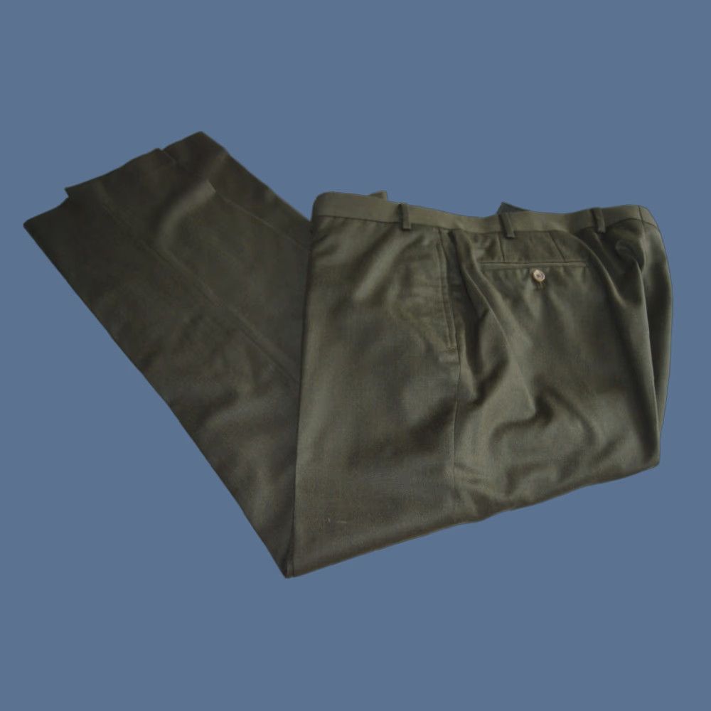 Ralph Lauren Mens Lauren Ralph Lauren Dress Pants Brown 40/32 Wool Pleated Cuff Size US 40 / EU 56 - 1 Thumbnail