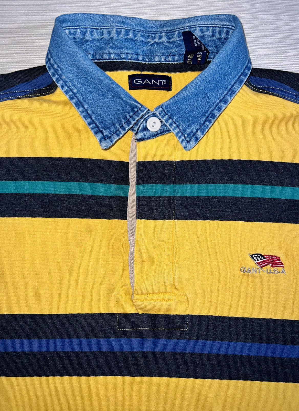 Gant × Vintage VINTAGE GANT USA RUGBY LS Size US XL / EU 56 / 4 - 9 Thumbnail