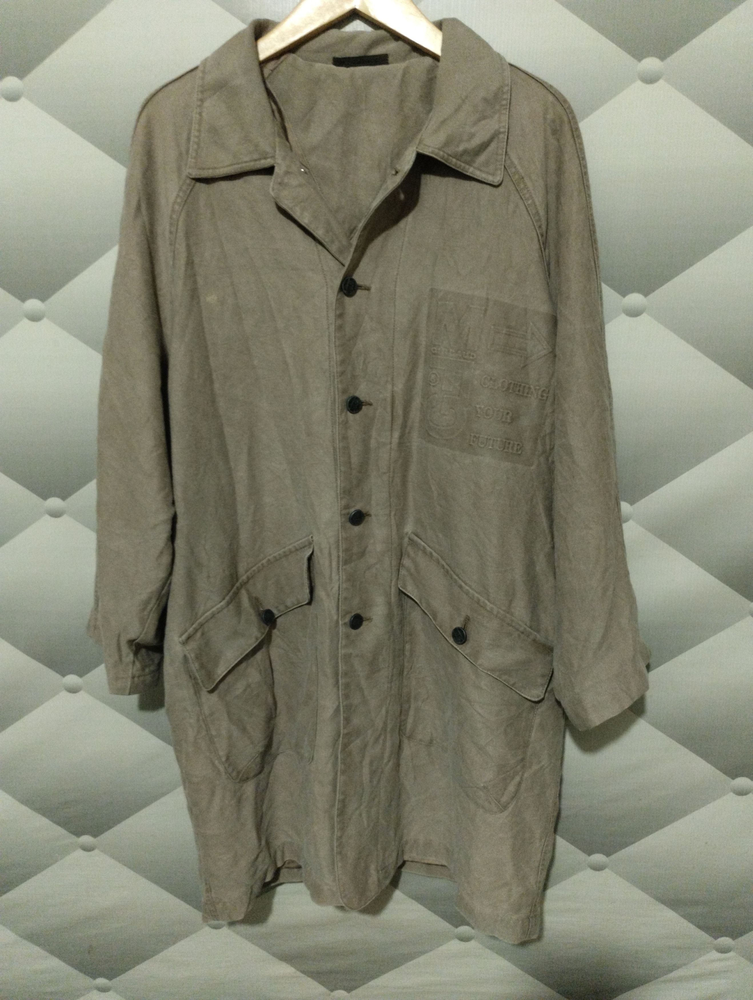 Marithe + Francois Girbaud Vintage Marithe Francois Girbaud Trench Coat Embossed Size US XL / EU 56 / 4 - 1 Thumbnail
