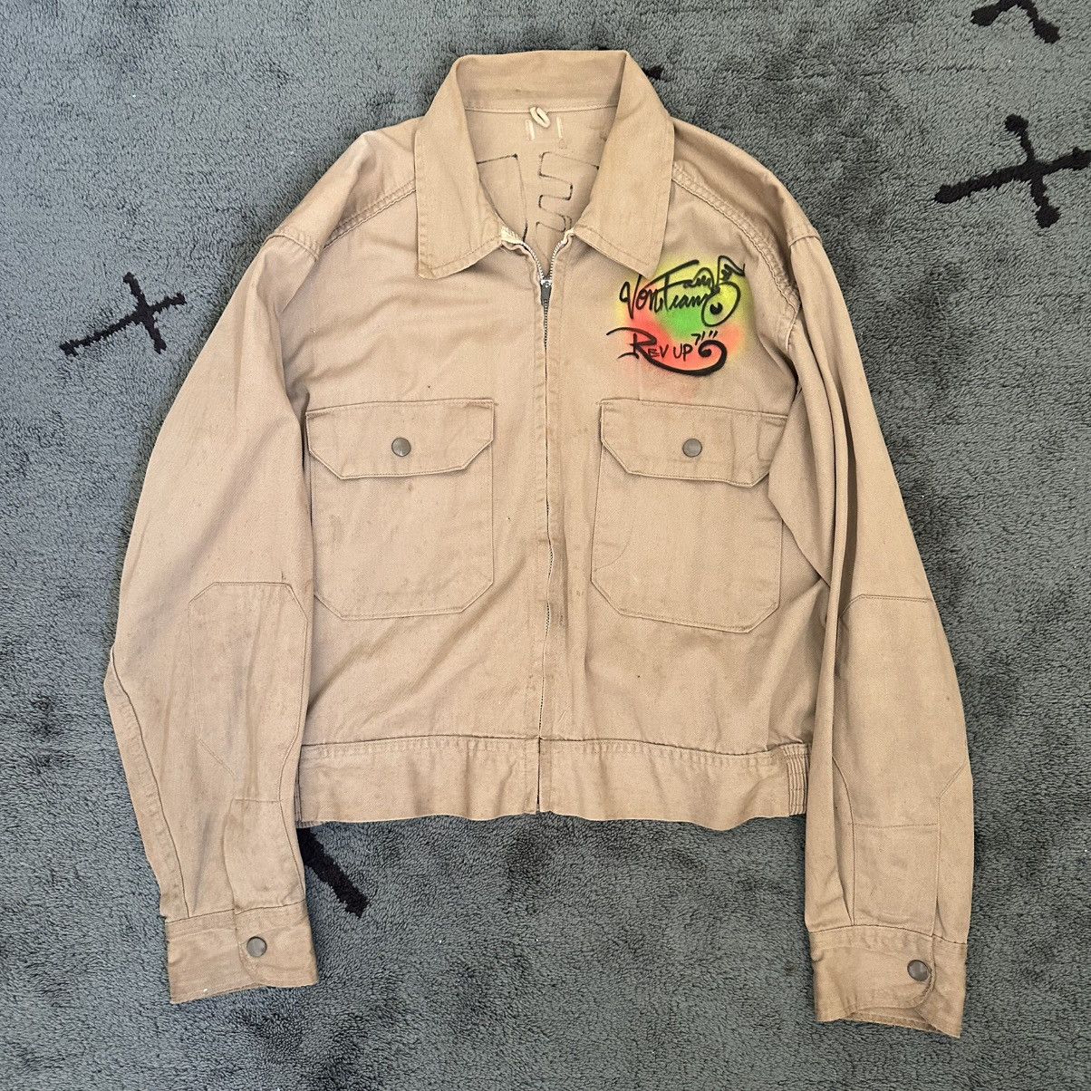 Vintage Vintage Von Franco 1985 I Need More Brains Painted Jacket Size US M / EU 48-50 / 2 - 2 Thumbnail