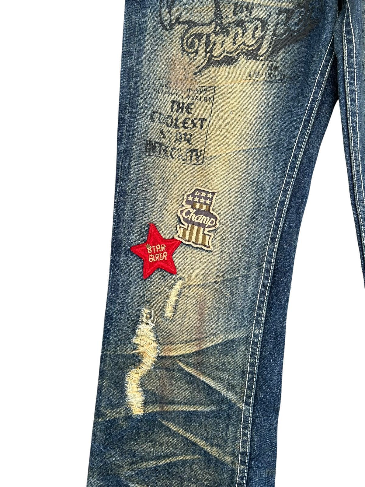 Kapital JACKROSE ROCK JAPANESE DISTRESSED DENIM JEANS Size US 31 - 5 Thumbnail