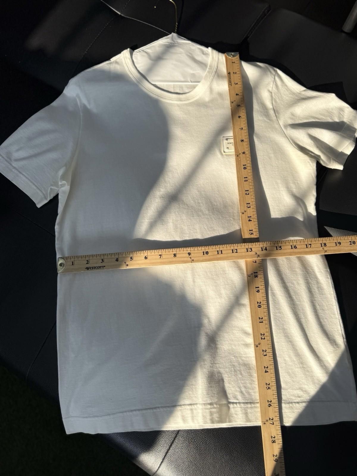 Dolce & Gabbana Dolce & Gabbana Plaque T-shirt D&G - White Size 50 Mens Size US M / EU 48-50 / 2 - 7 Thumbnail