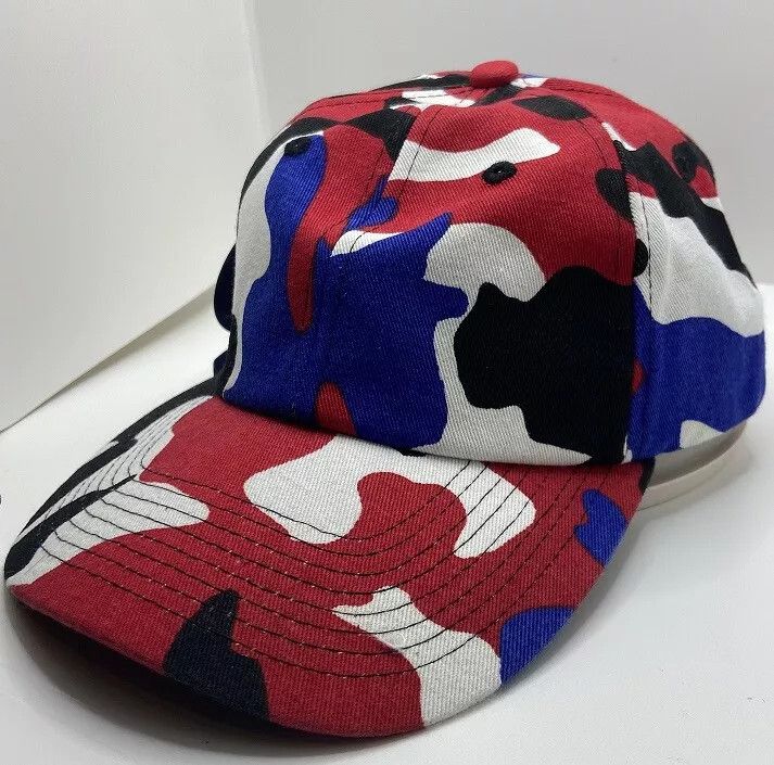 Other Baseball Cap - Adjustable - Red/White/Blue/Black Pattern Size ONE SIZE - 6 Thumbnail