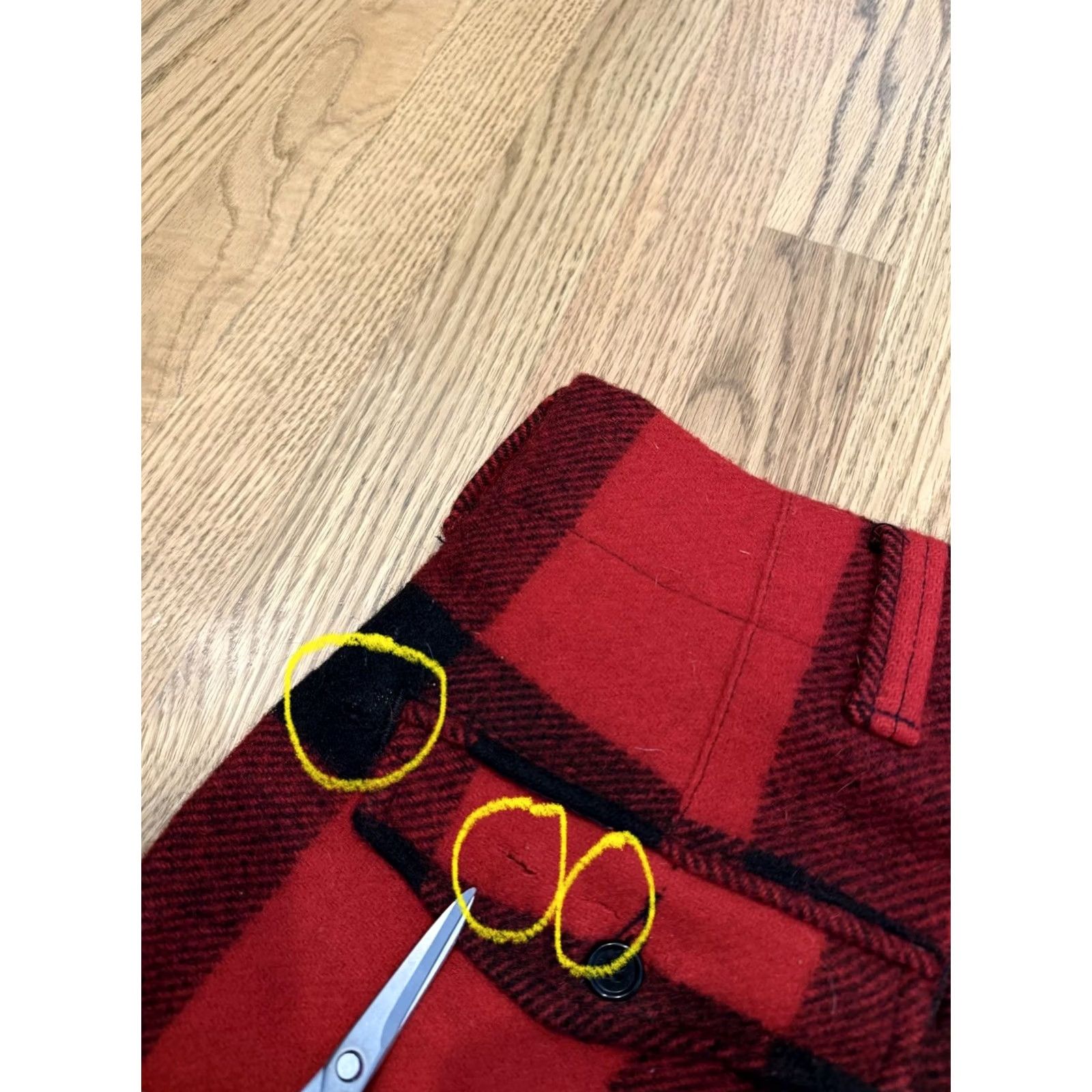 Vintage Vintage Woolrich Hunting Pants Mens 34 Red Black Buffalo Plaid Wool Blend Vtg Size US 34 / EU 50 - 7 Thumbnail