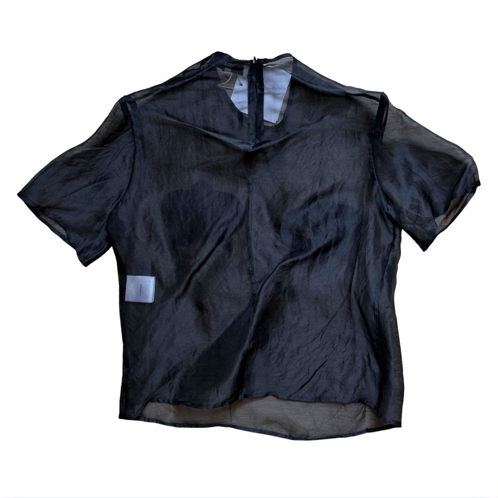 Other Harris Tapper Ophelia Tee Black Organza Beaded Top NWT $417 Size XS / US 0-2 / IT 36-38 - 5 Thumbnail