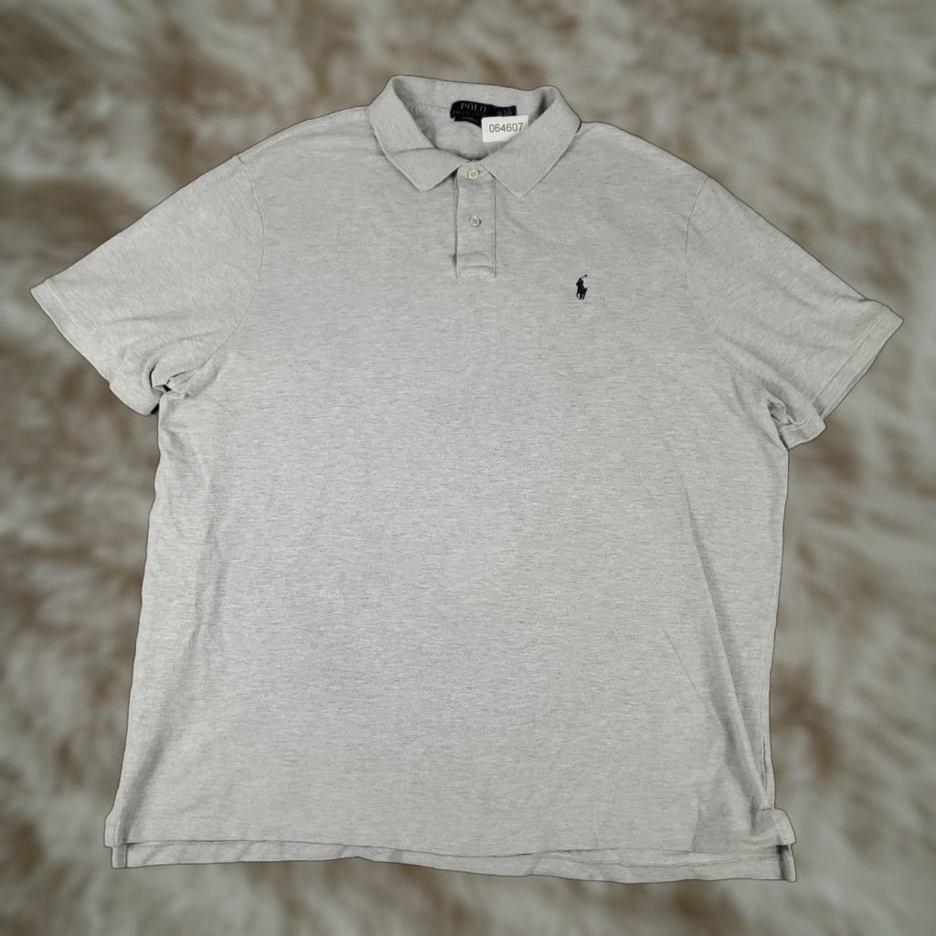 Ralph Lauren Ralph Lauren Polo Shirt Mens 2XL Gray Classic Fit Short Sleeve Solid Color Polo Casual Shirt Mens 2XL Gray Polo Shirt - 2XL Mens Polo Size US XXL / EU 58 / 5 - 1 Thumbnail