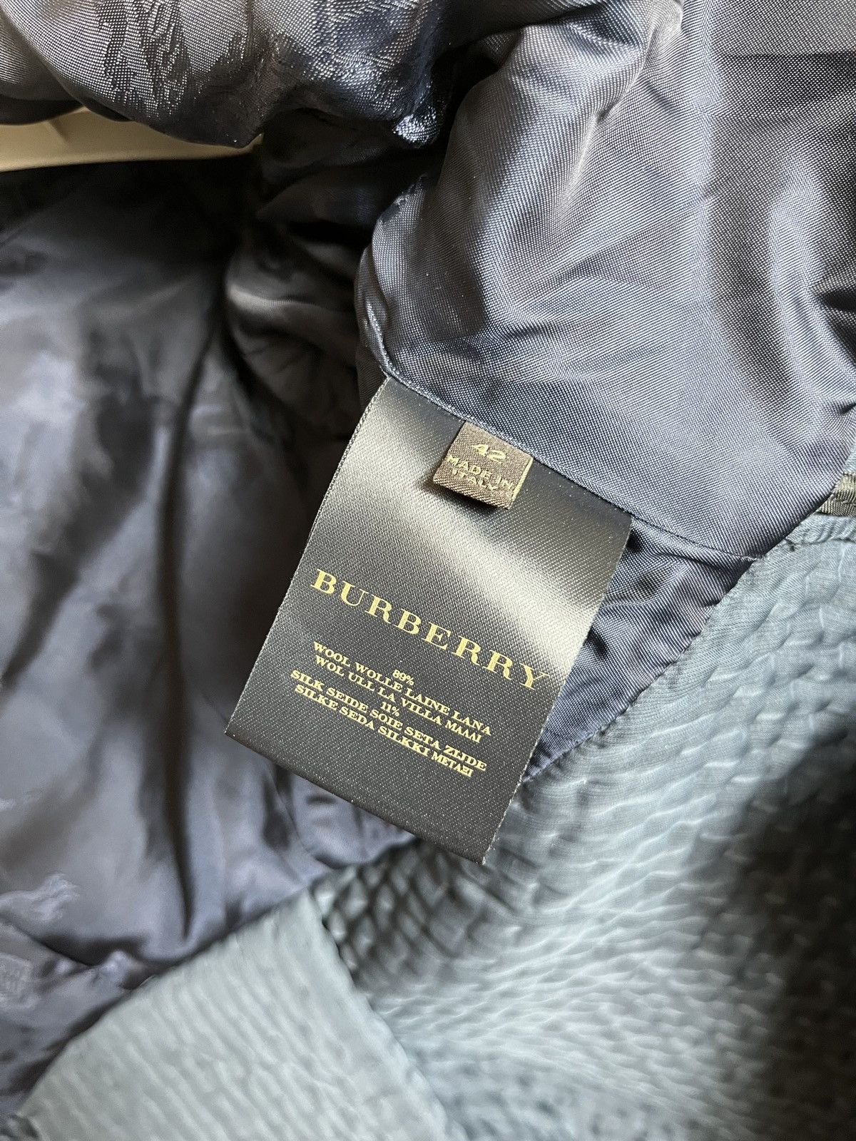 Burberry Burberry blue trench coat in wool and silk jacket button Size M / US 6-8 / IT 42-44 - 11 Thumbnail