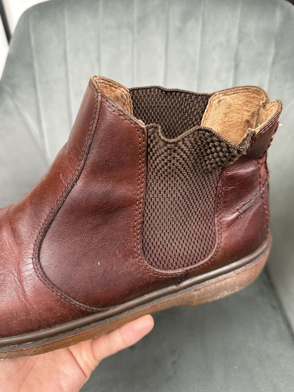 Dr. Martens × Vintage Dr. Martens Lyme Chelsea Boots Leather Men’s Brown 42 Size 9 Size US 9 / EU 42 - 7 Thumbnail