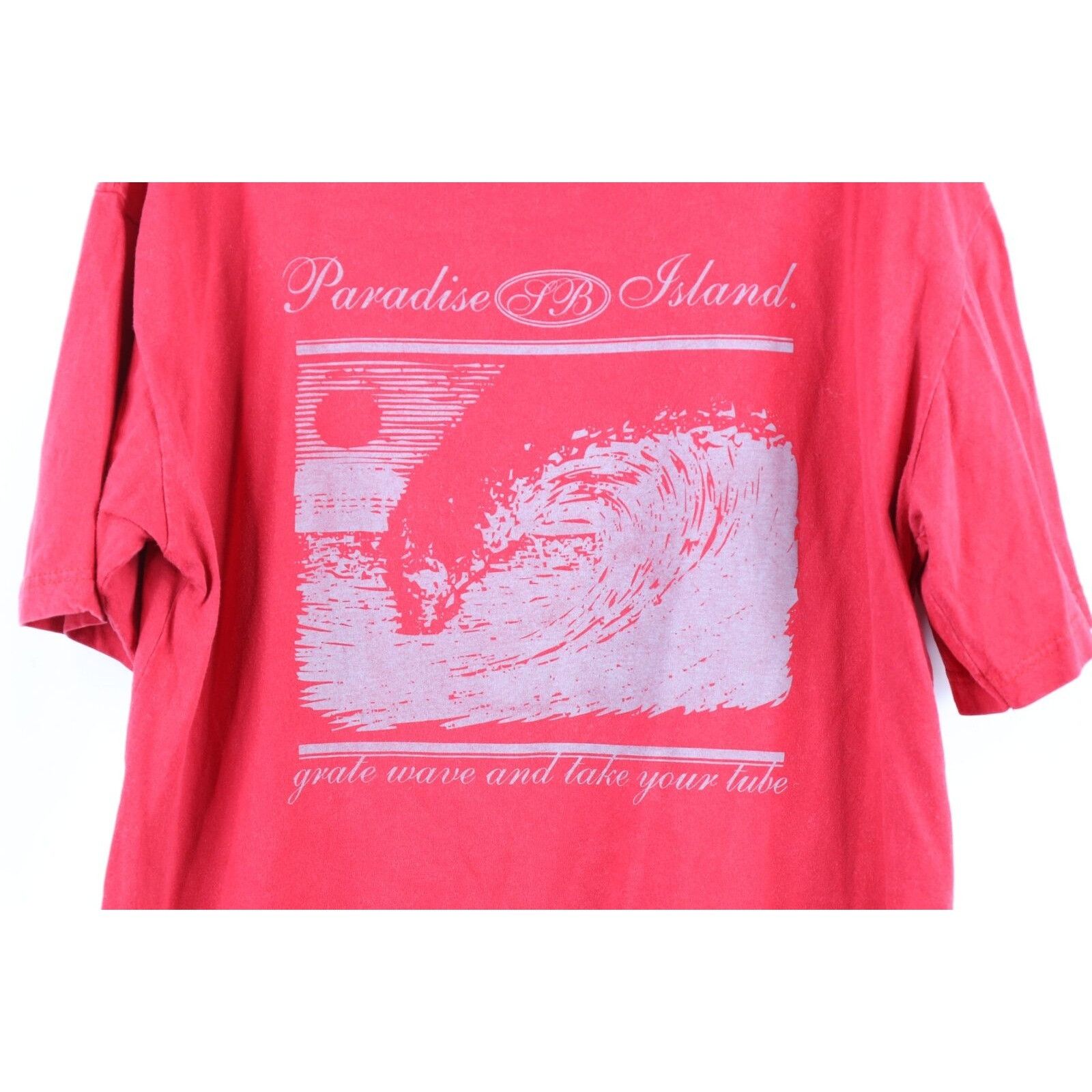 Vintage Vintage 90s Streetwear Faded Paradise Island T-Shirt Size US M / EU 48-50 / 2 - 4 Thumbnail