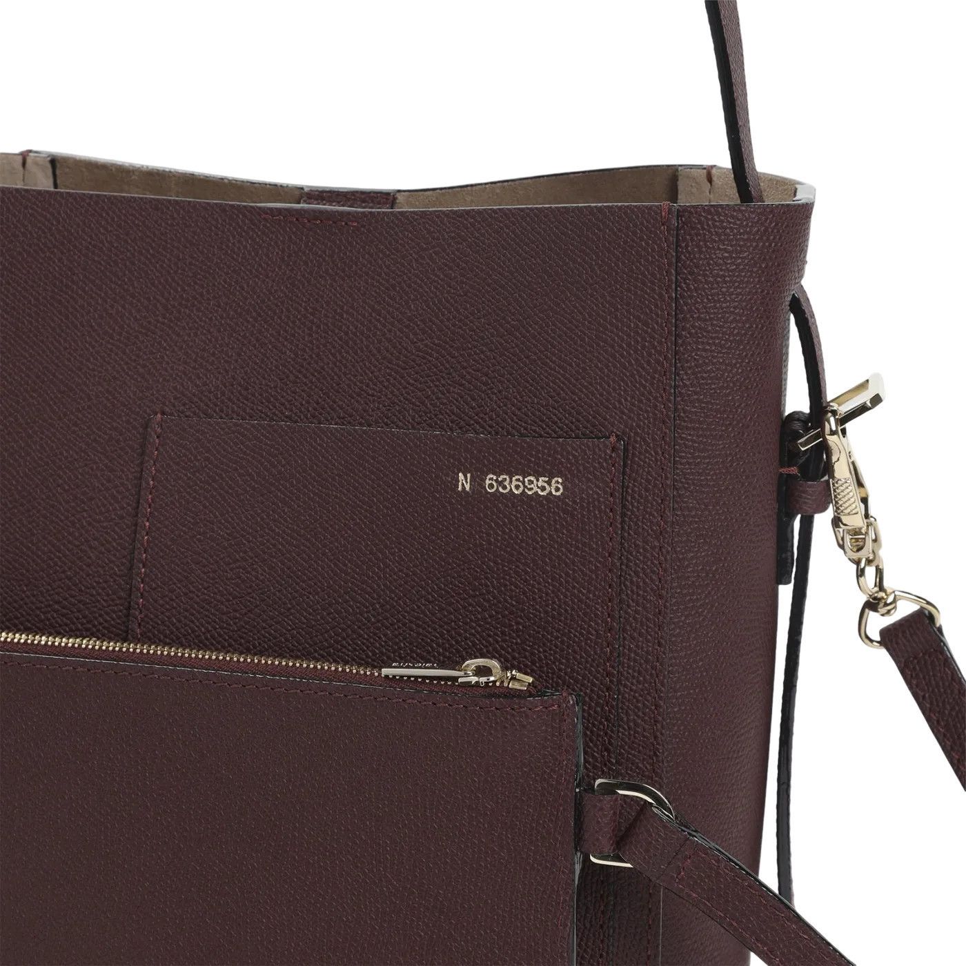 Valextra VALEXTRA Bucket Small AMARANTO Leather Tote Bag New Size ONE SIZE - 3 Thumbnail