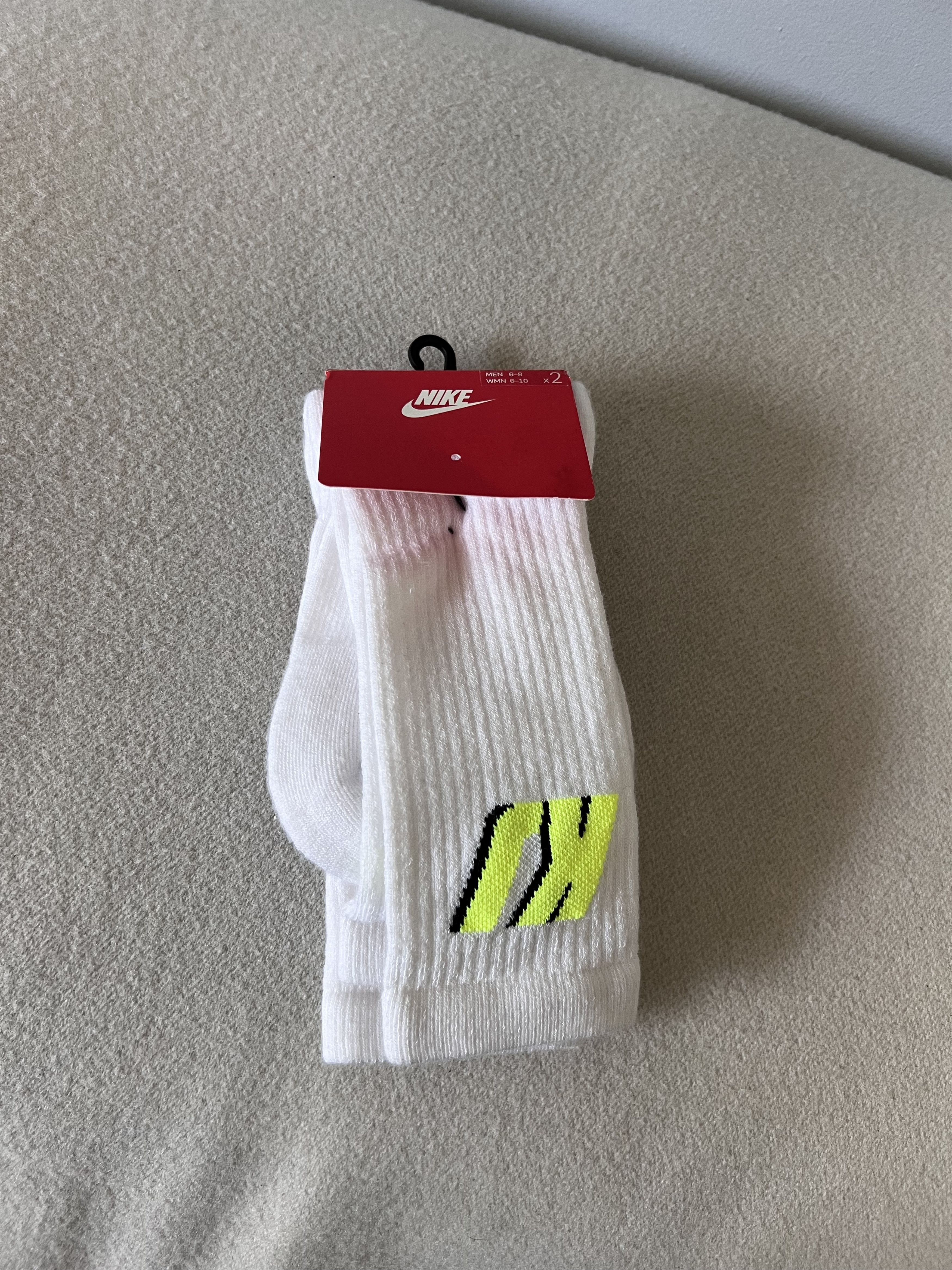 Kim Jones × Nike Kim Jones Nike Crew Socks 2-Pack in White Size ONE SIZE - 2 Thumbnail