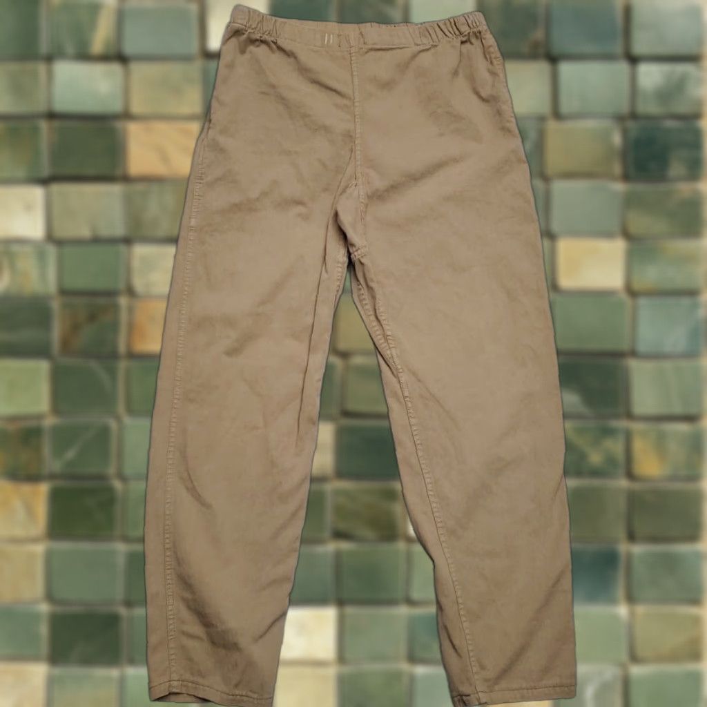 Gramicci VINTAGE Gramicci Pant Women S Khaki Beige Twill Elastic Waist Hiking Climbing READ Size 28" / US 6 / IT 42 - 1 Thumbnail