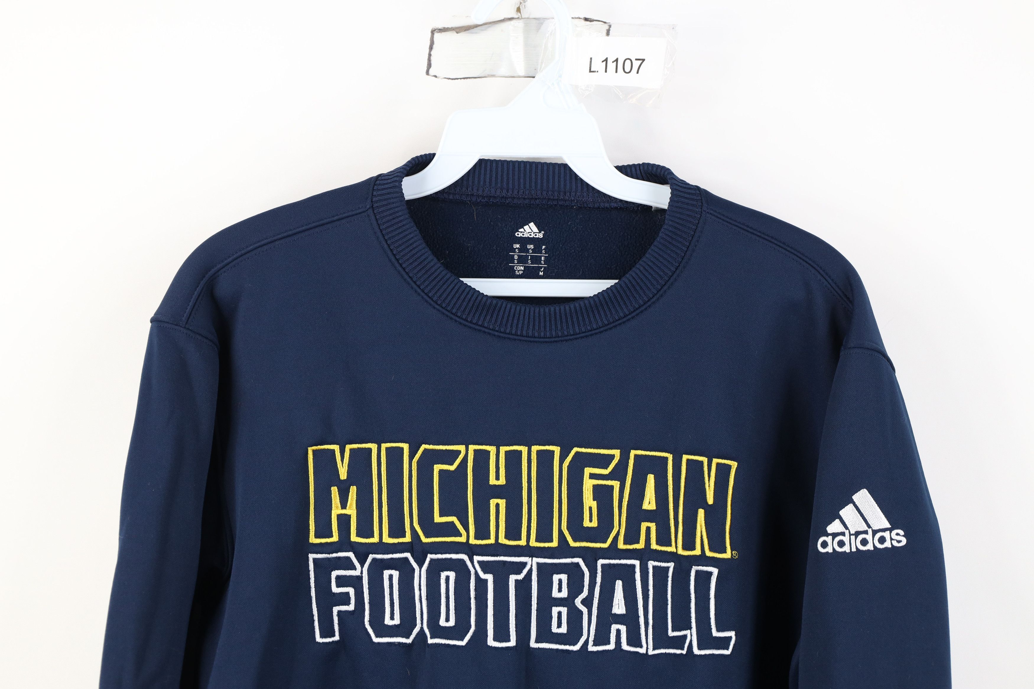 Adidas Vintage Adidas University of Michigan Football Sweatshirt Size US S / EU 44-46 / 1 - 2 Thumbnail