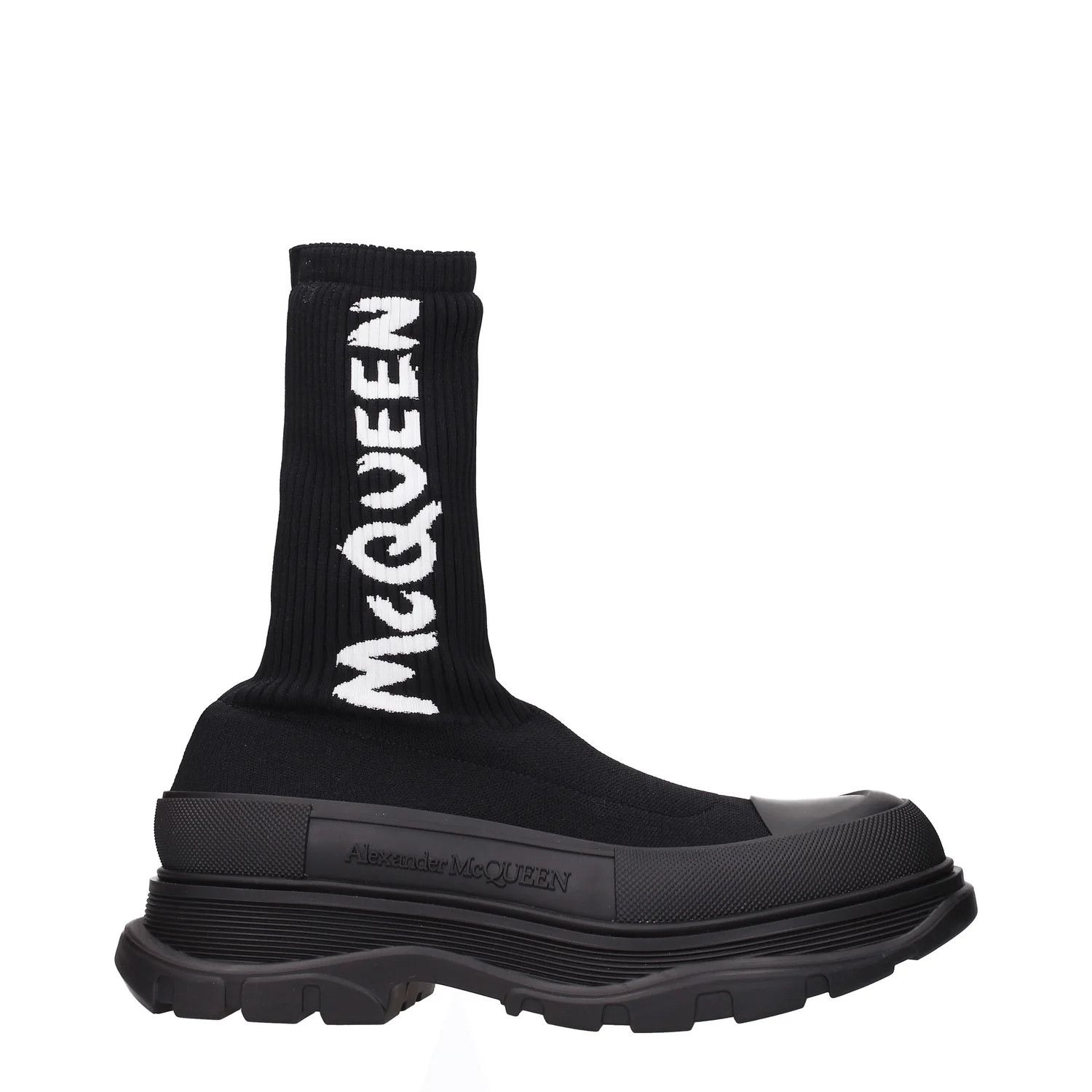 ob1o1e0225 Fabric Ankle Boots in Black