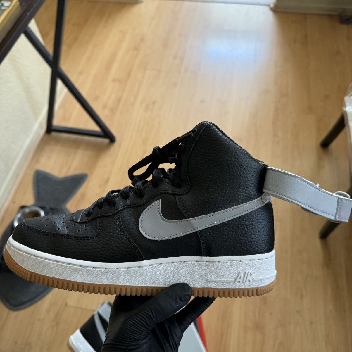 Nike 2019 Air Force 1 High '07 'Black Wolf Grey' Size US 7.5 / EU 40-41 - 9 Thumbnail
