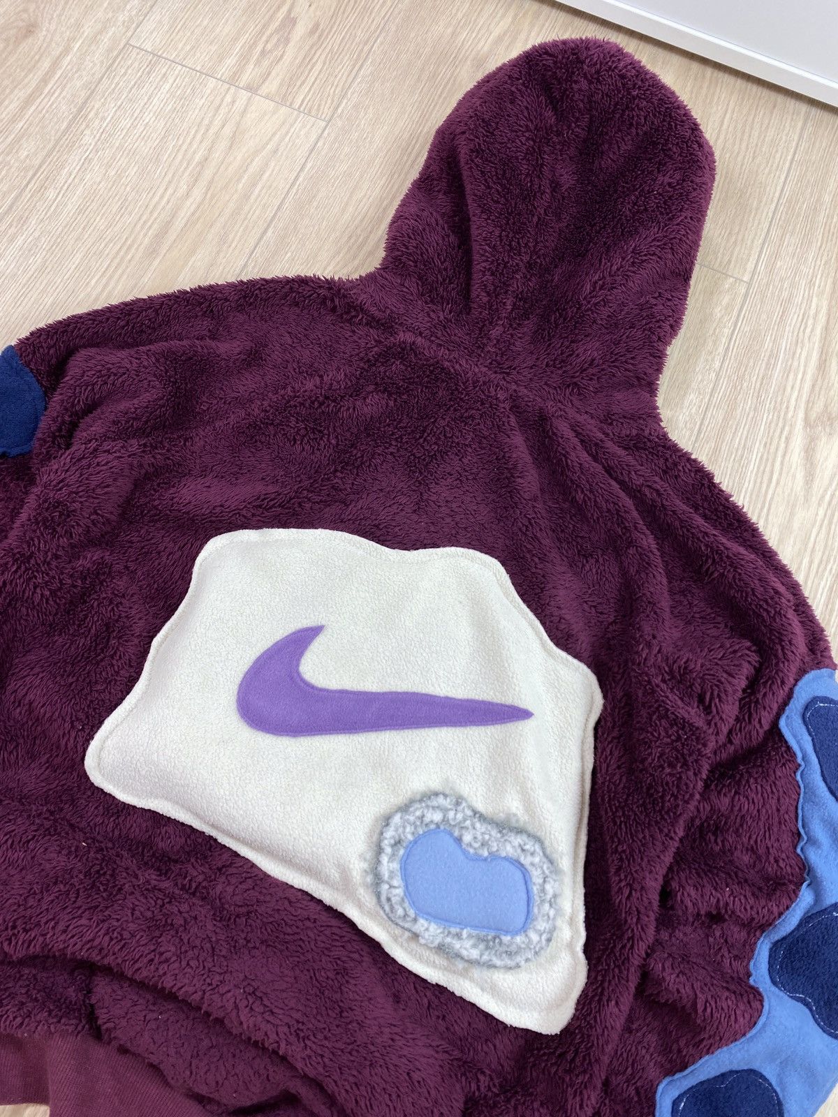 Nike × Vintage Vintage Nike Custom UFO Center Swoosh Oversize Hoodie Y2K UK Size US S / EU 44-46 / 1 - 8 Thumbnail