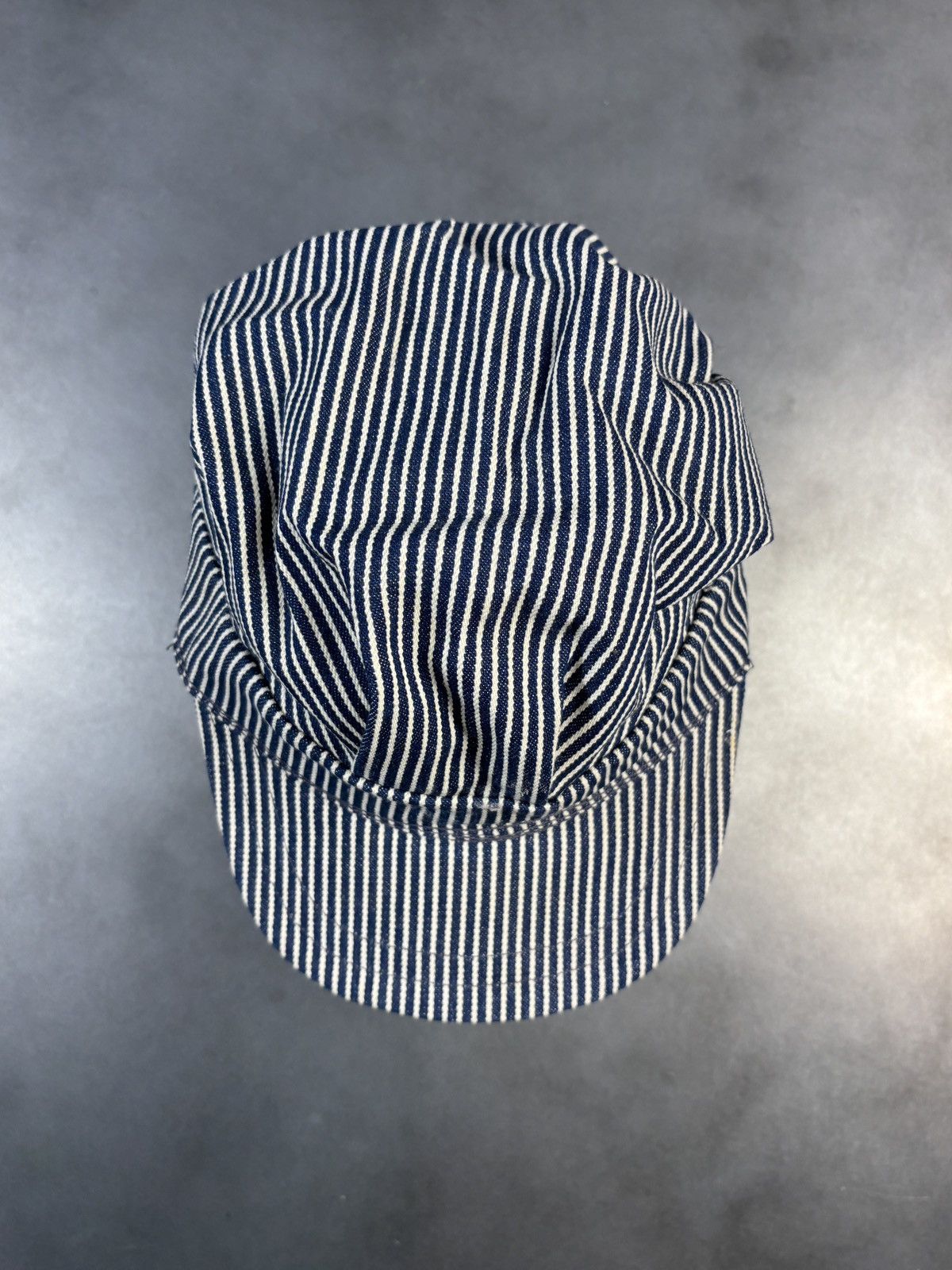 Vintage Vintage Hickory Stripe Hat Conductors Cap Engineer Snapback Size ONE SIZE - 15 Thumbnail