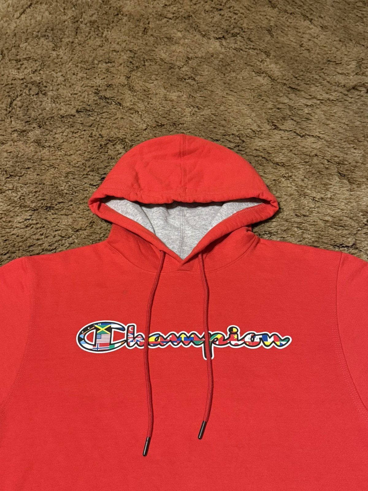 Champion Champion Flag Logo Hoodie Red Small Size US S / EU 44-46 / 1 - 2 Thumbnail