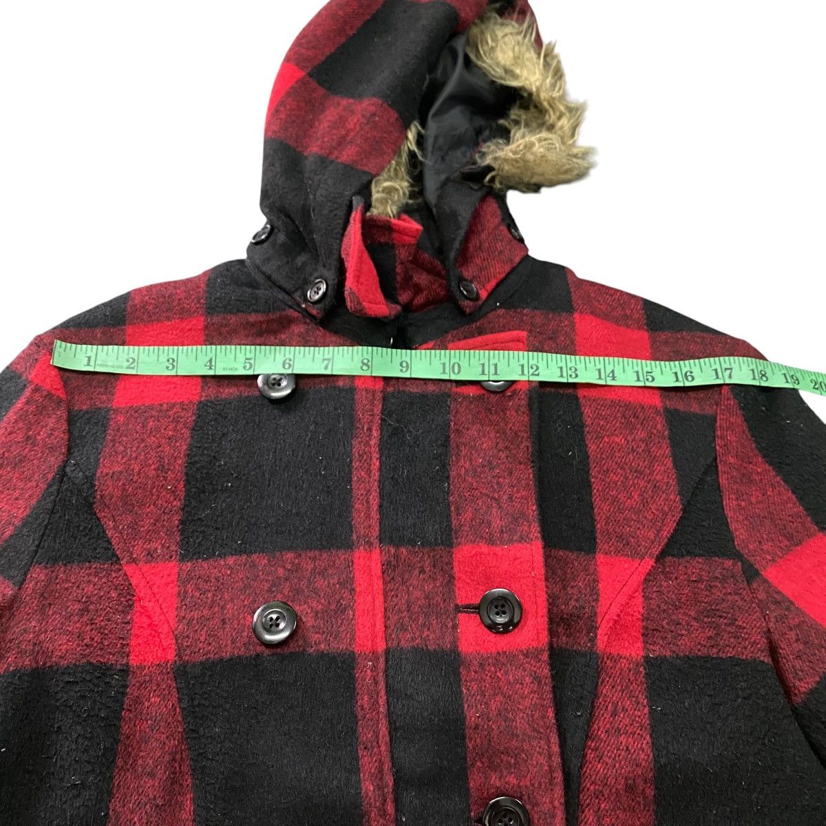 If Six Was Nine × Le Grande Bleu (L.G.B.) × PPFM Vintage Ppfm Plaid Checked Faux Fur Size US L / EU 52-54 / 3 - 11 Thumbnail