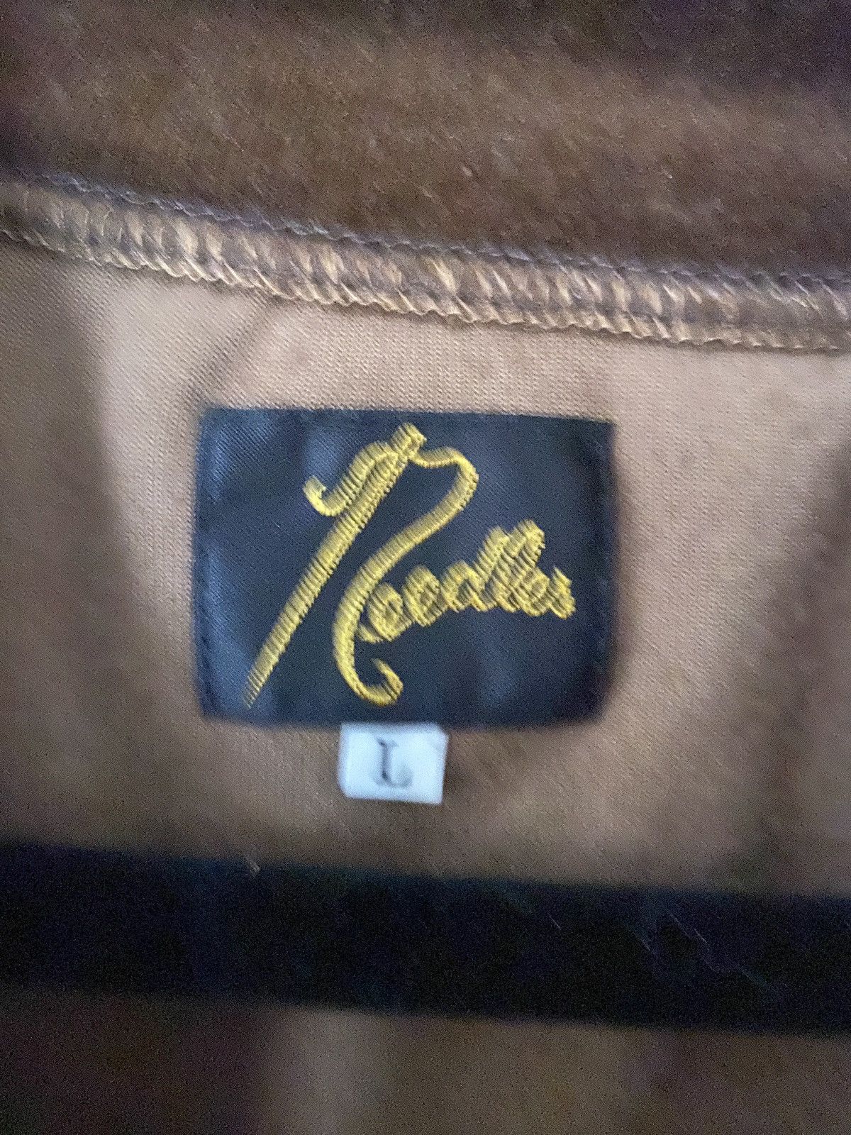 Needles Needles Velour Track Jacket Brown / Gold – Made in Japan Size US L / EU 52-54 / 3 - 4 Thumbnail