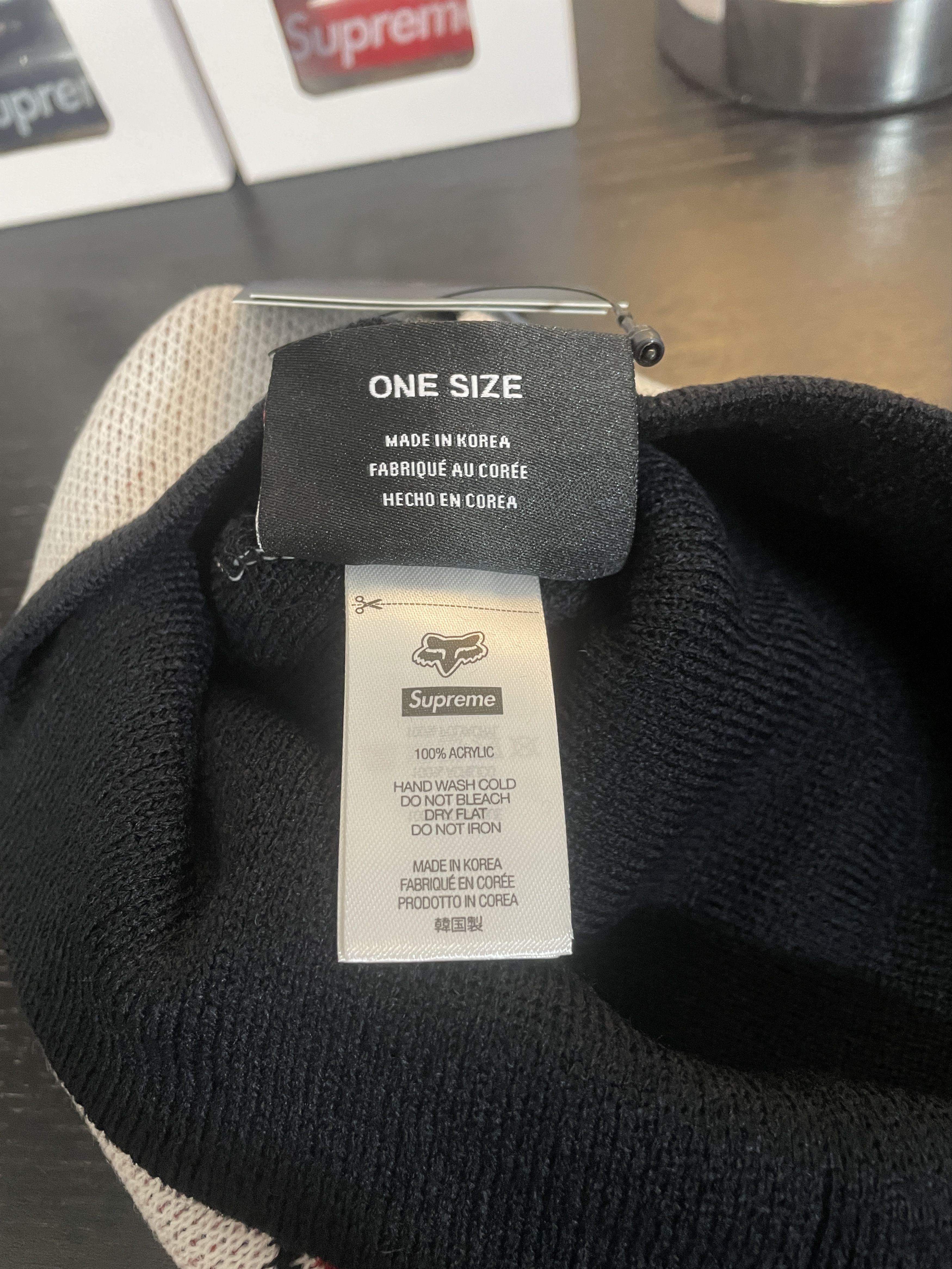 Fox Racing × Supreme BEANIE FW25 Size ONE SIZE - 6 Thumbnail