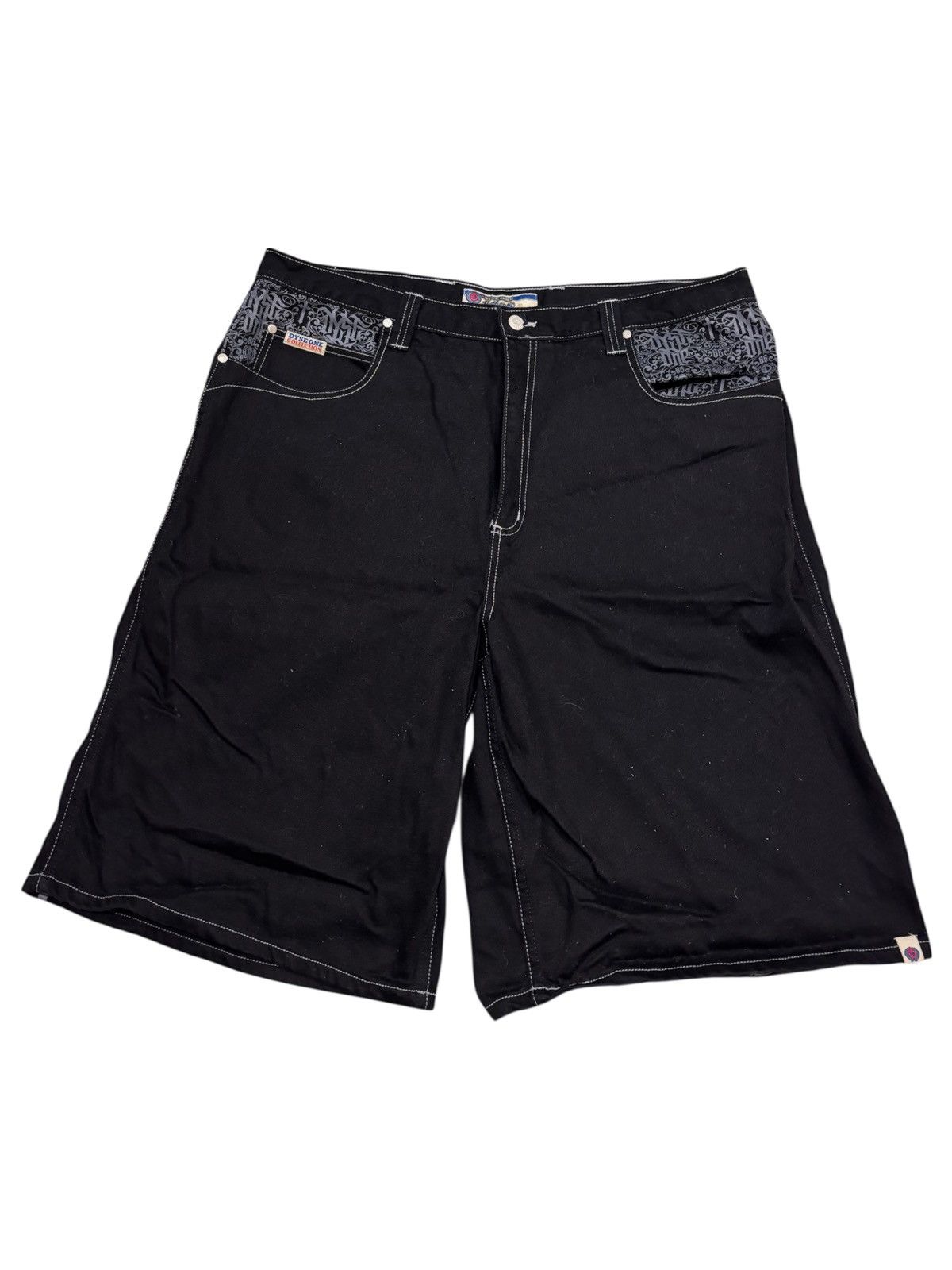 JNCO Vintage 90s Jnco Style Jean Shorts Mens 42 Graffiti Back Hit Size US 42 / EU 58 - 6 Thumbnail