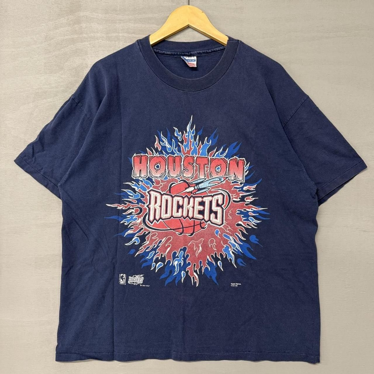 NBA × Vintage Vintage Houston Rockets Champknit RARE NBA Shirt XL Size US XL / EU 56 / 4 - 1 Thumbnail