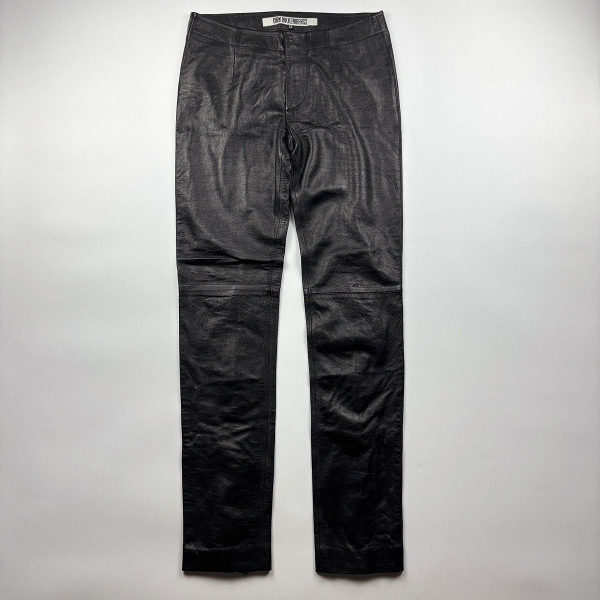 Dirk Bikkembergs Dirk Bikkembergs Leather Pants Size 26" / US 2 / IT 38 - 2 Thumbnail