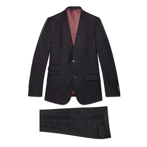 Gucci oc11z1025 Wool Gabardine Suit in Ink Blue Size US S / EU 44-46 / 1 - 1 Thumbnail
