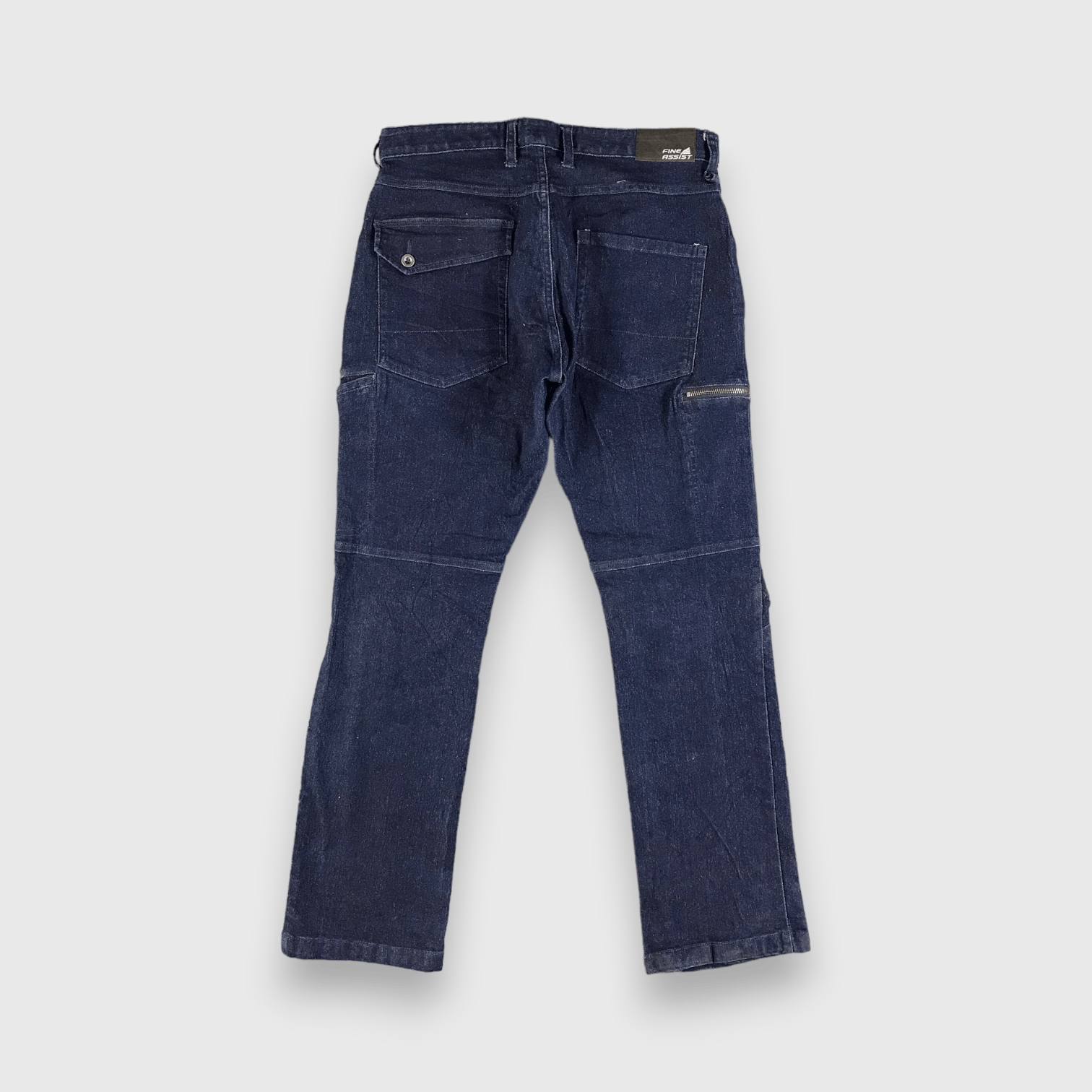 Japanese Brand × Vintage Japanese Brand Fine Assist Cargo Jeans-J2699 Size US 33 - 2 Thumbnail