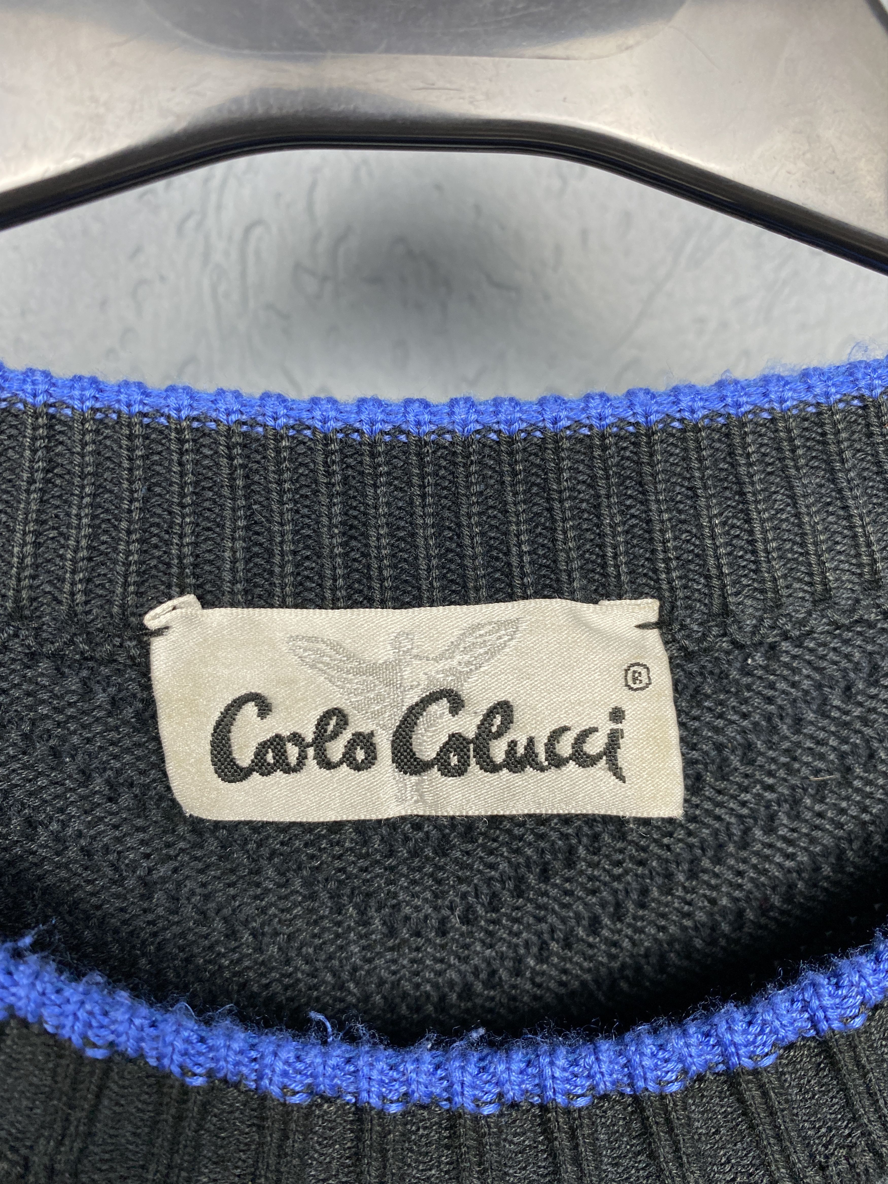 Carlo Colucci Carlo Colucci Vintage Mens Crew Neck Knit Sweater Size US L / EU 52-54 / 3 - 3 Thumbnail