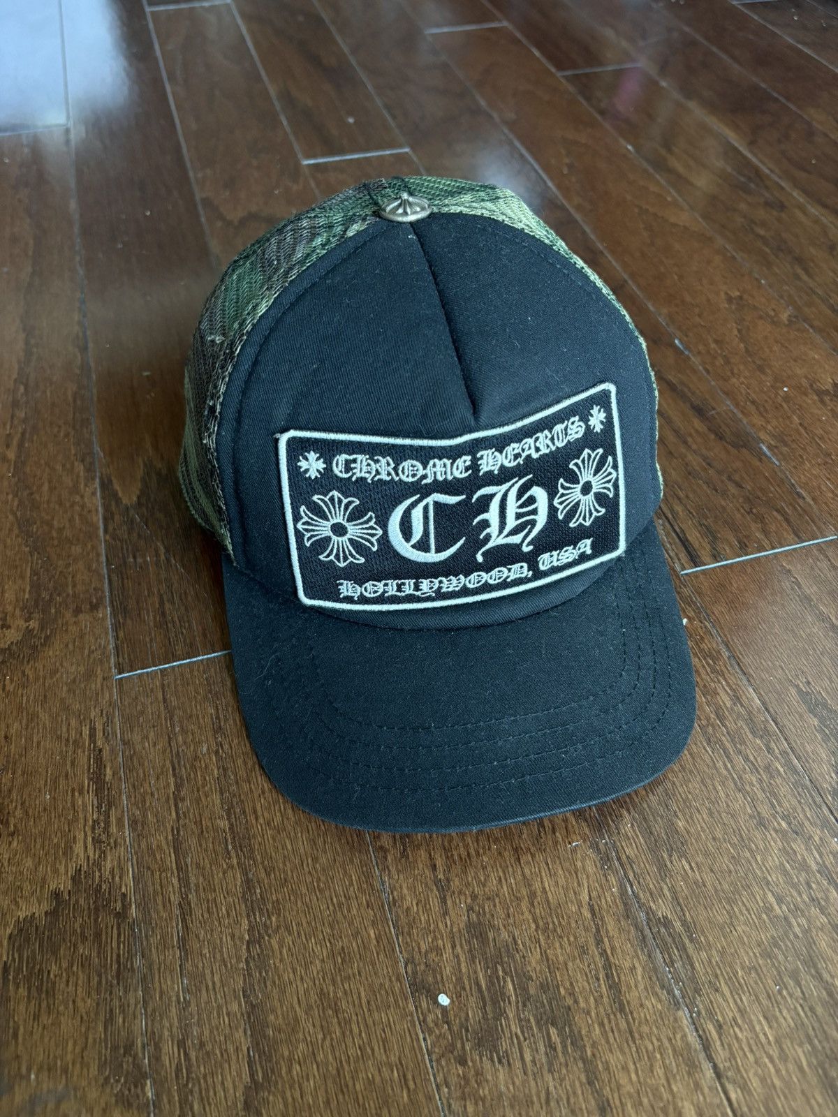Chrome Hearts Chrome Hearts CH Black Camo Trucker Hat Size ONE SIZE - 1 Thumbnail