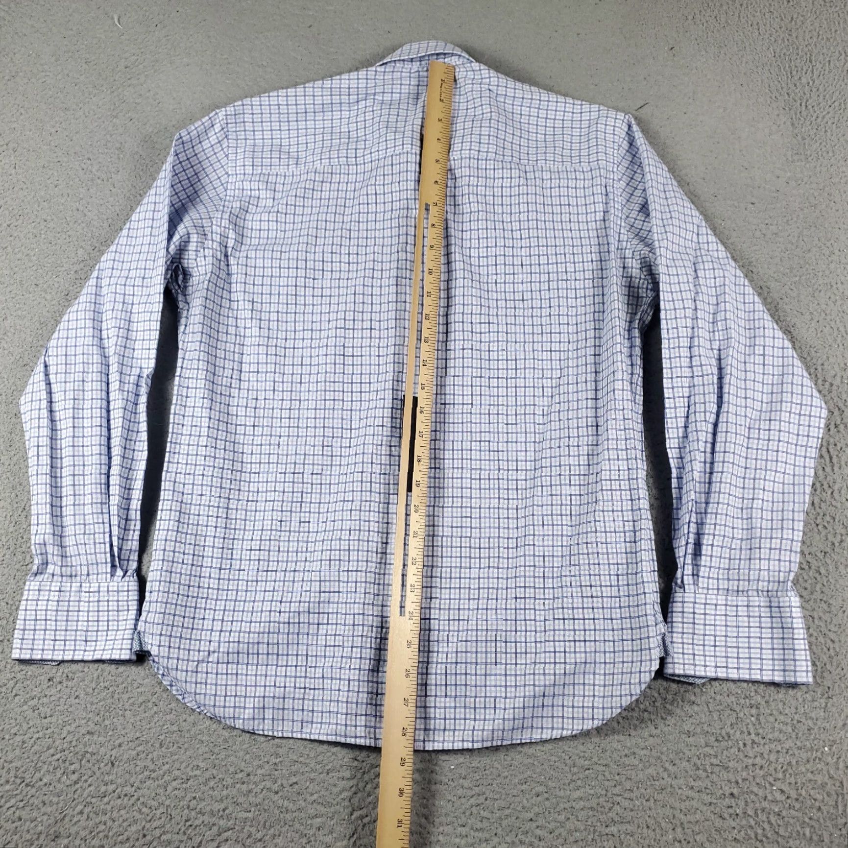 Luchiano Visconti Luchiano Visconti Shirt Mens M Blue Plaid Button-Up Long Sleeve Cotton Casual Size US M / EU 48-50 / 2 - 3 Thumbnail