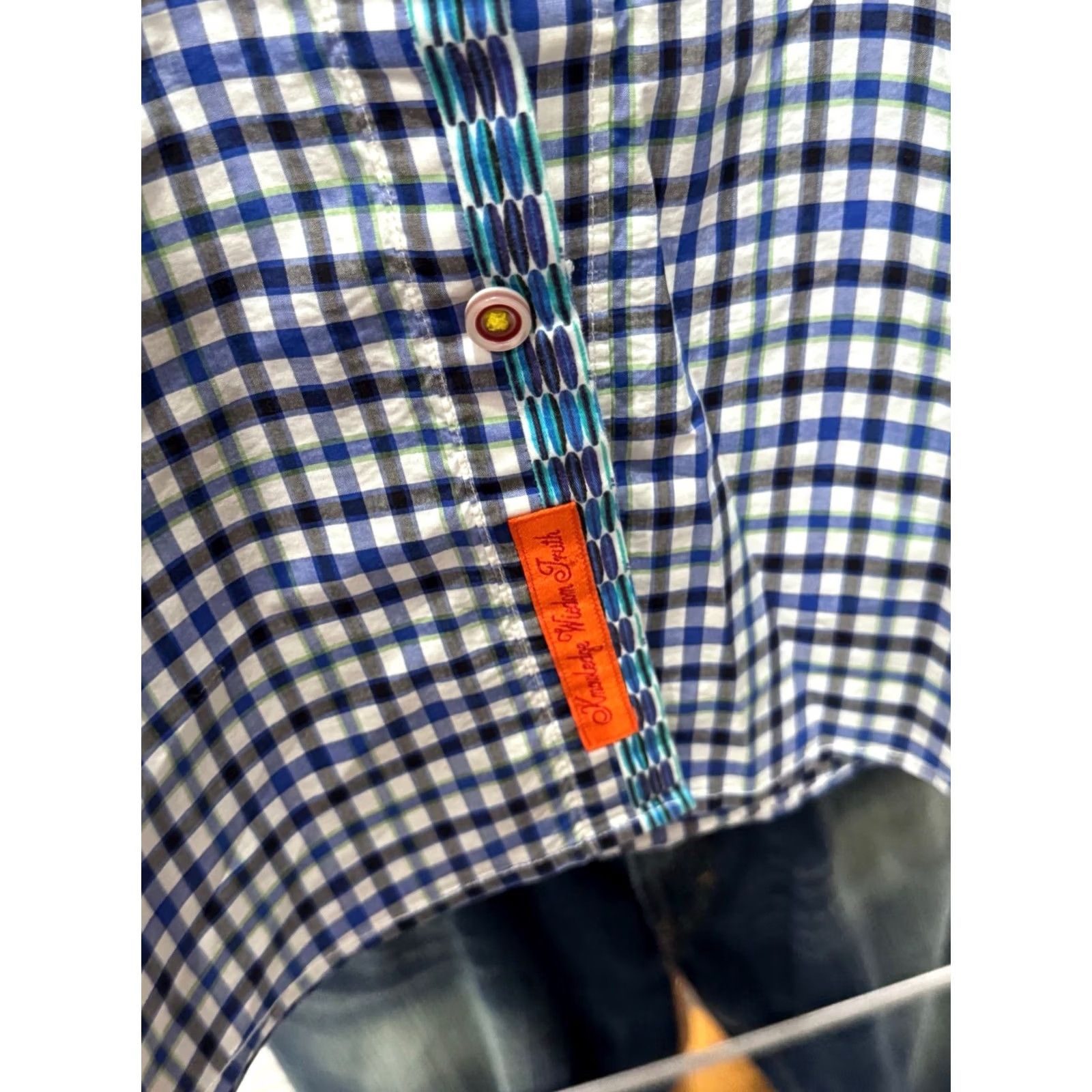 Robert Graham Robert Graham Shirt XL Multicolor Check Short Sleeve Button Up Mens Size US XL / EU 56 / 4 - 8 Thumbnail