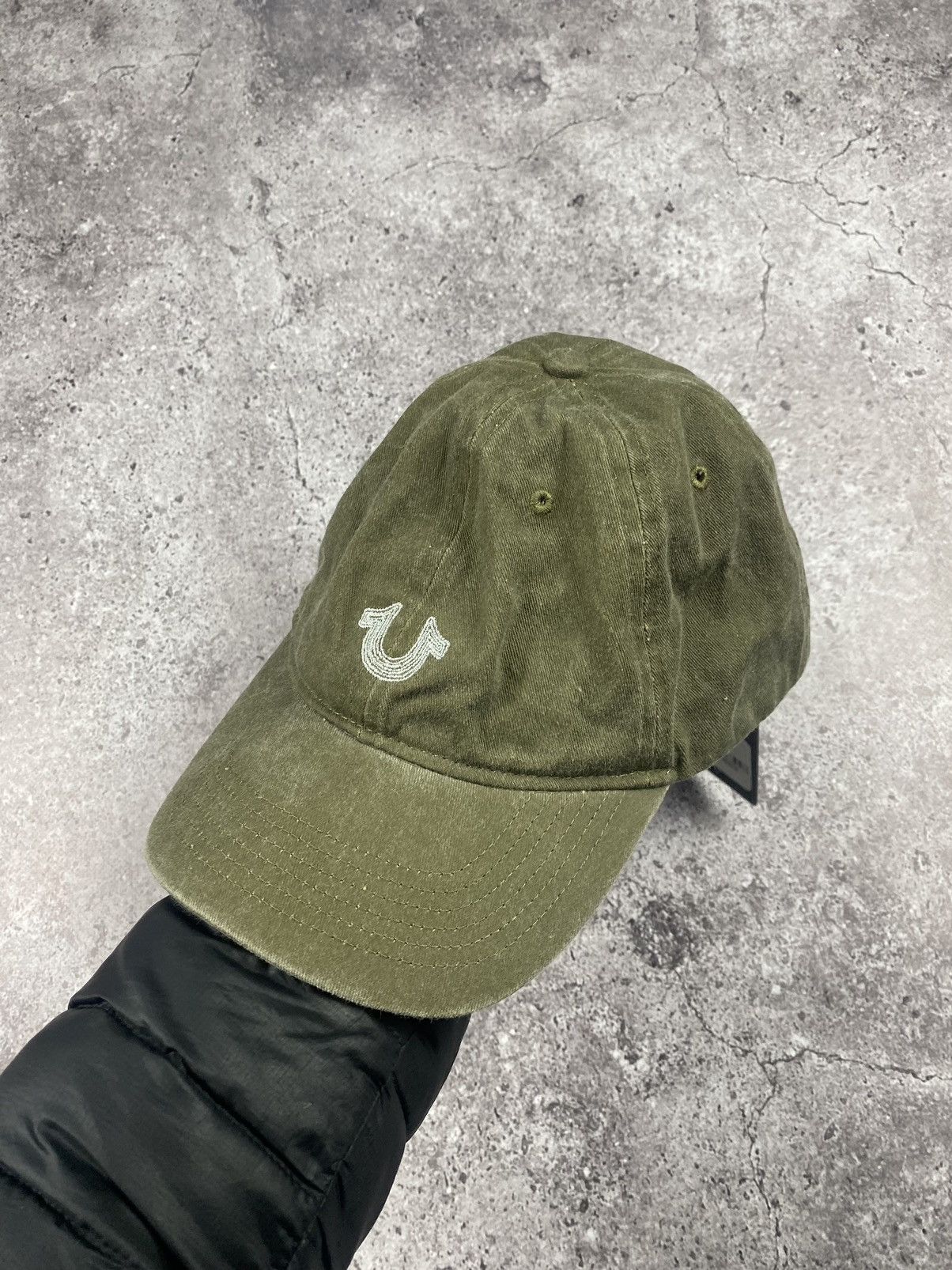 Japanese Brand Vintage rare True Religion Y2K distressed faded cap hat Size ONE SIZE - 5 Thumbnail