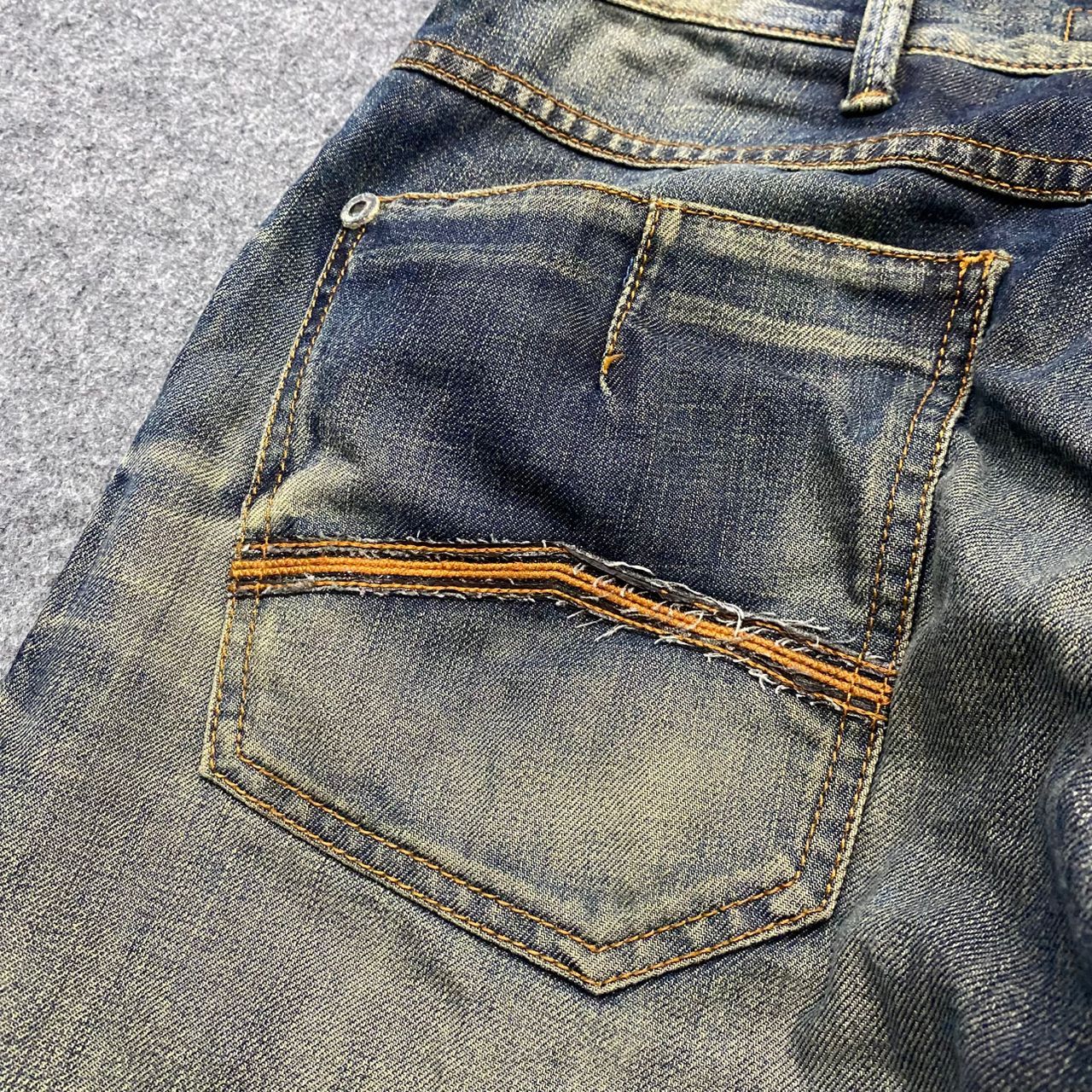 Giorgio Armani 💥Best Offer💥Vintage Armani Jeans Patchwork Denim Size US 32 / EU 48 - 15 Thumbnail