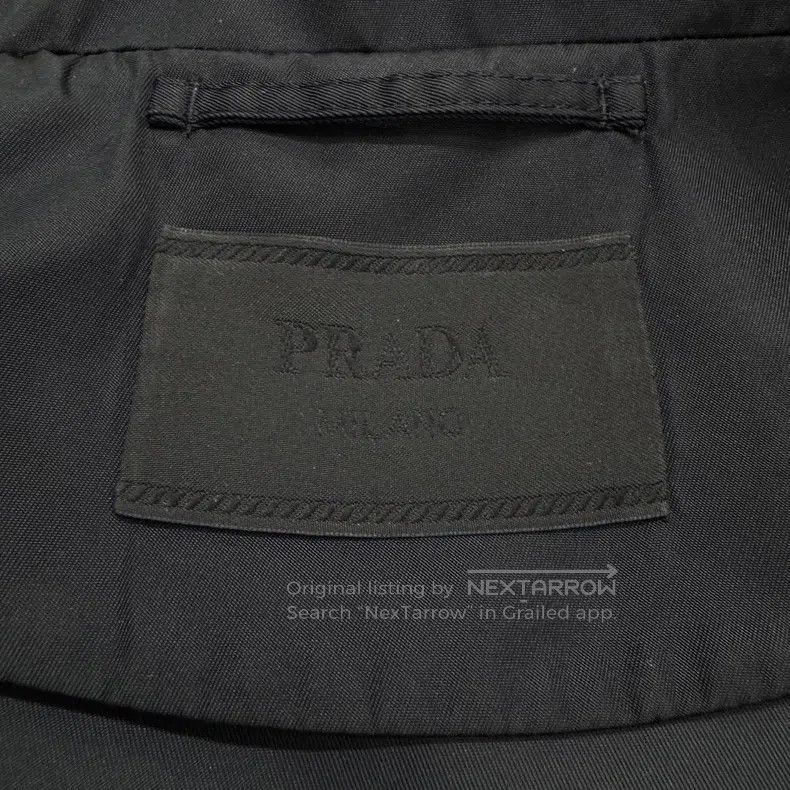 Prada Prada Sheepskin stitched nylon jacket Size US L / EU 52-54 / 3 - 4 Thumbnail