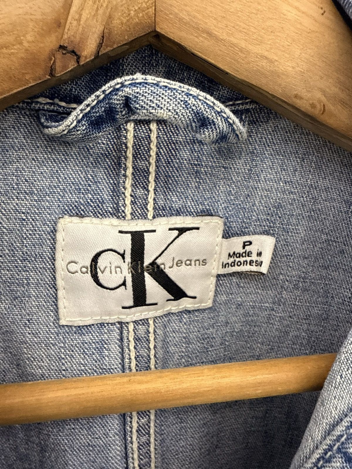 Calvin Klein 1990s Calvin Klein Chore Denim Jacket Retro/Classic Style Size US L / EU 52-54 / 3 - 3 Thumbnail