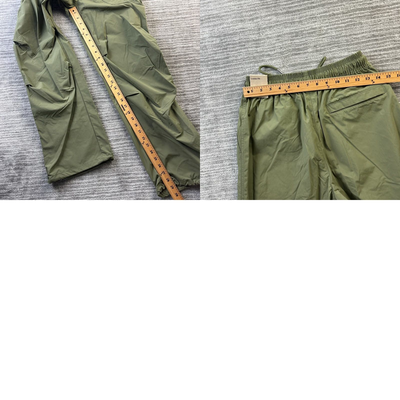 Jordan Brand Jordan Pants Mens Extra Small Beige Green Essentials Woven Jumpman Size US 27 - 8 Thumbnail